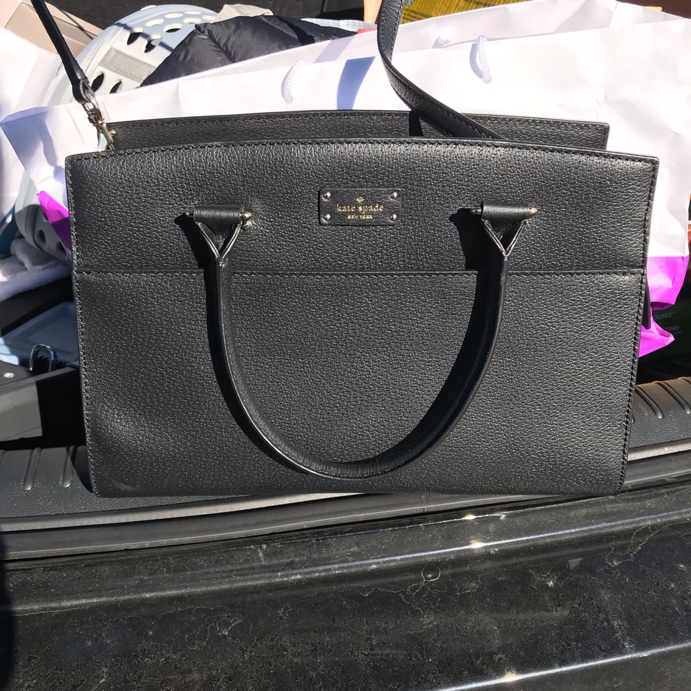 NWT Kate Spade Black Leather Nala Bag